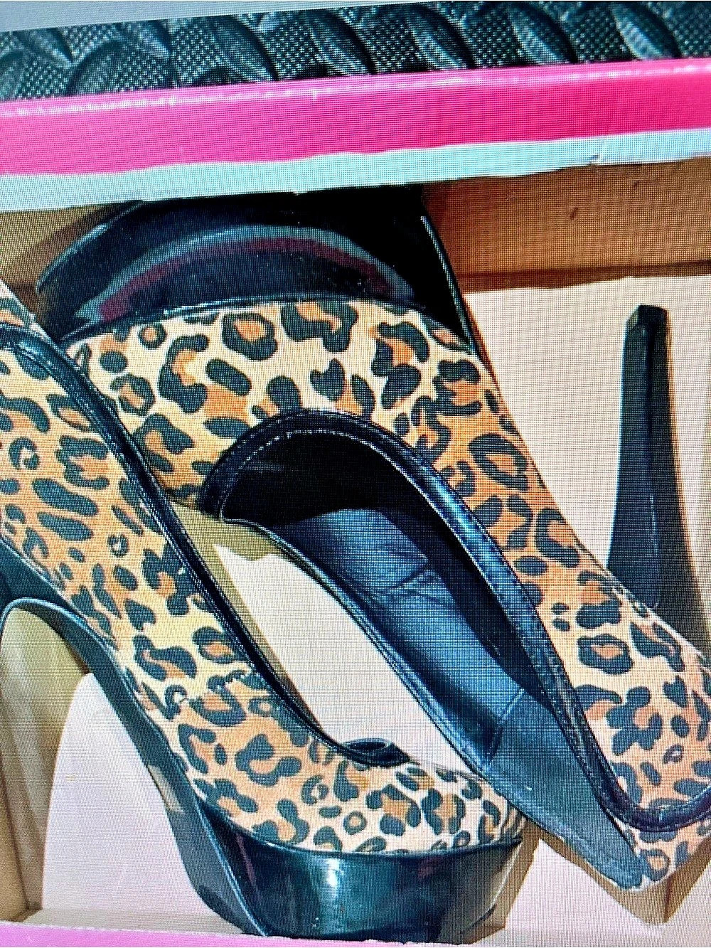 Leopard Print Platform Heels